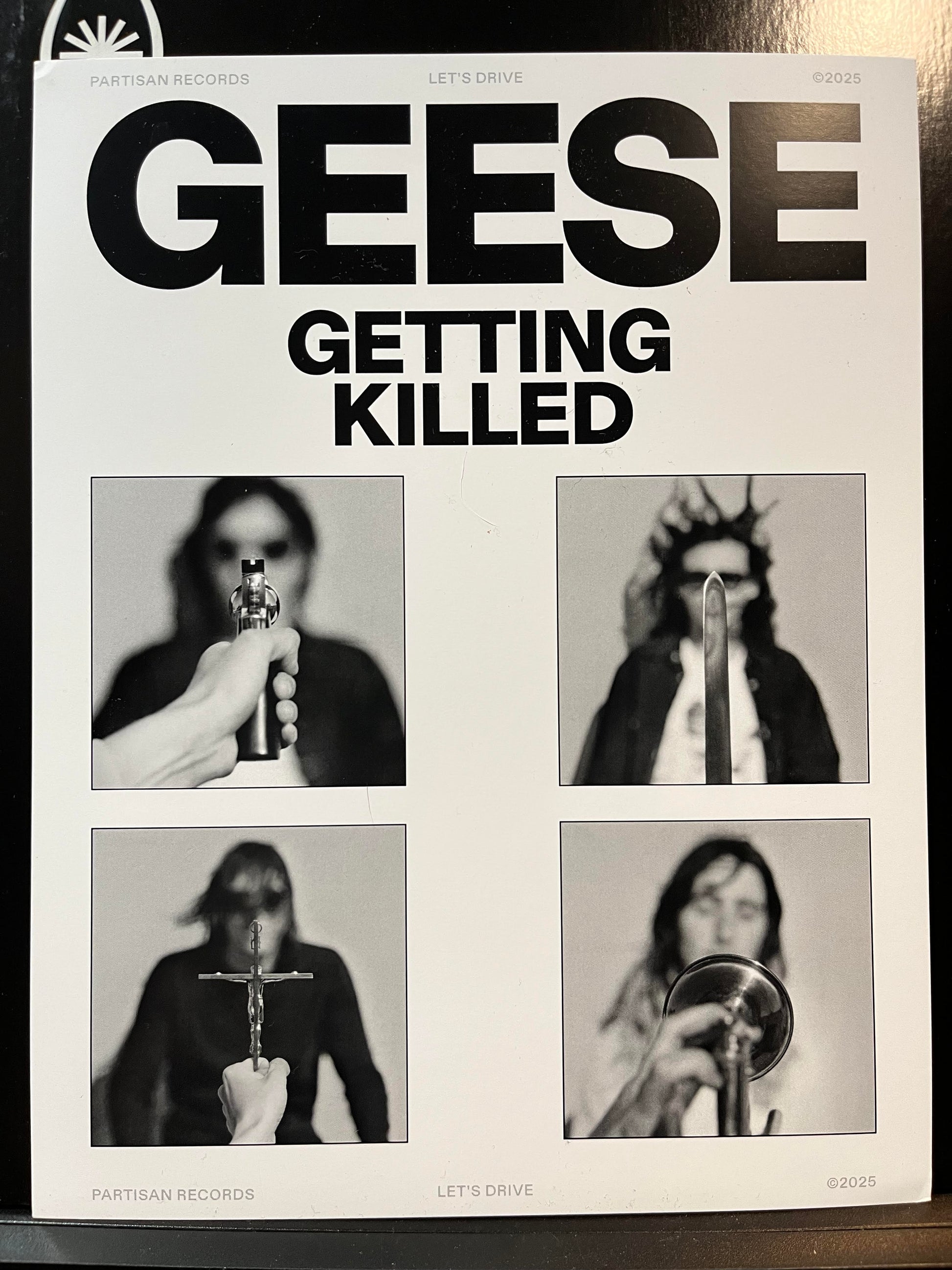 Getting Killed (11x7" POSTER) | Near Mint (NM) - ALT/INDIE *NEW*
