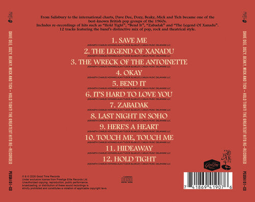 DAVE DEE / BEAKY DOZY / MICK & TICH - (PRESALE 8/21/26) Hold Tight! The Greatest Hits (MOD ECO CD PRESTIGE ELITE LLC 2026) | NEW - ALT/INDIE *NEW*