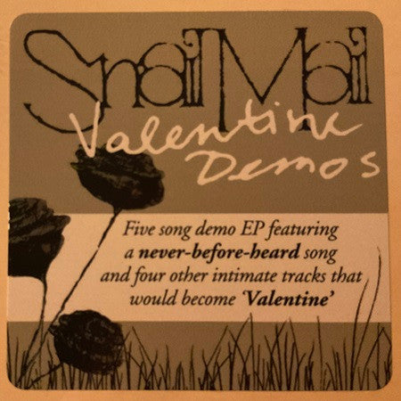 Snail Mail (2) - Valentine Demos | Mint (M) Mint (M) - ALT/INDIE *NEW*