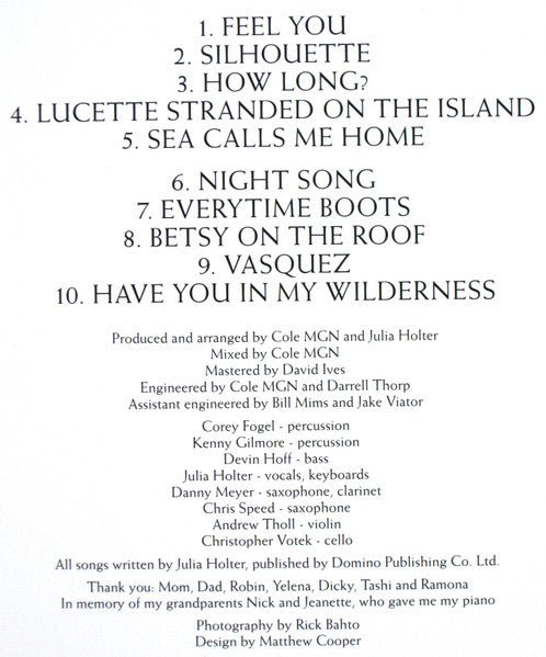 Have You In My Wilderness | Mint (M) Mint (M) - ALT/INDIE/POP *SEALED*