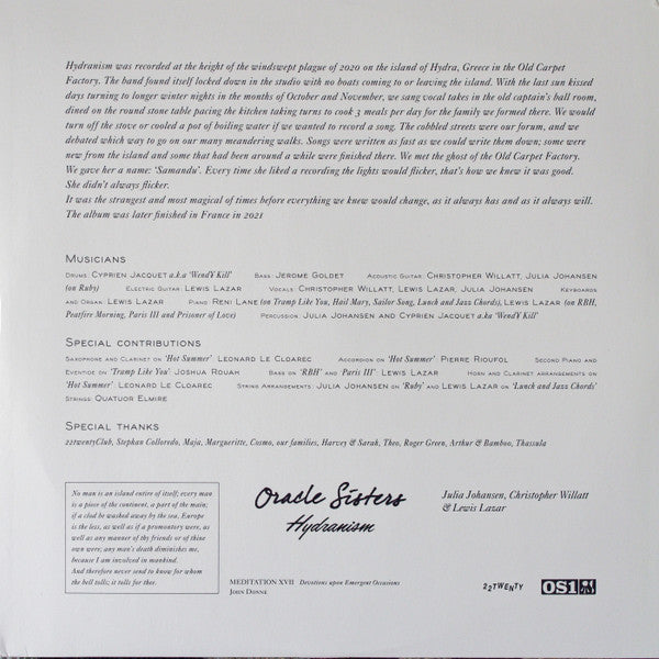 Oracle Sisters - Hydranism | Mint (M) Mint (M) - ALT/INDIE *SEALED/COLOR*