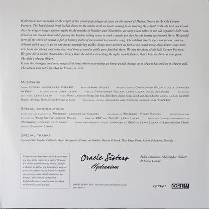 Oracle Sisters - Hydranism | Mint (M) Mint (M) - ALT/INDIE *SEALED/COLOR*