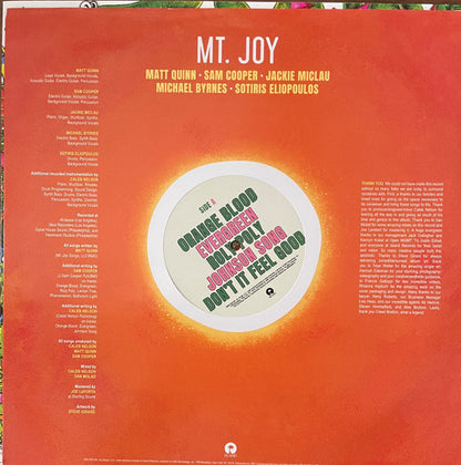 Mt. Joy - Orange Blood (ORANGE VINYL) | Mint (M) Mint (M) - ALT/INDIE *SEALED/COLOR*