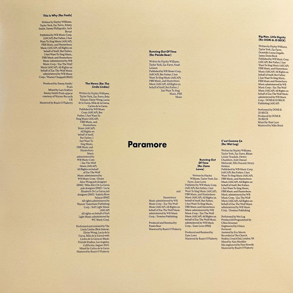 Paramore Re: This Is Why LP Mint (M) Mint (M)