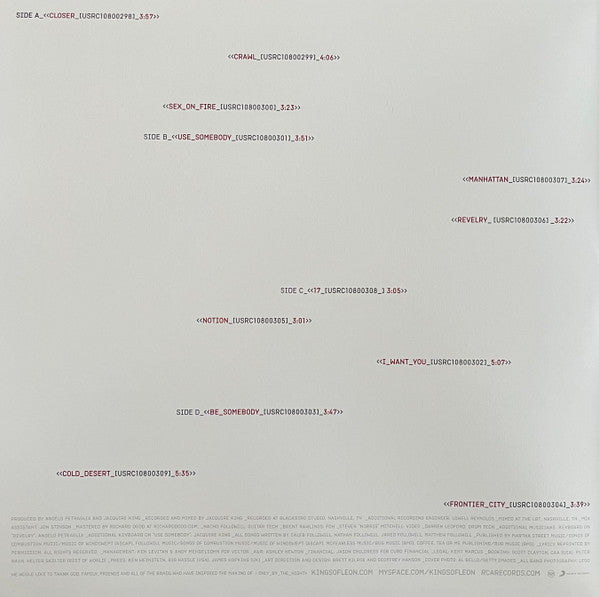 Only By The Night (IMPORT / 180g VINYL) | Mint (M) Mint (M) - ALT/INDIE *SEALED*