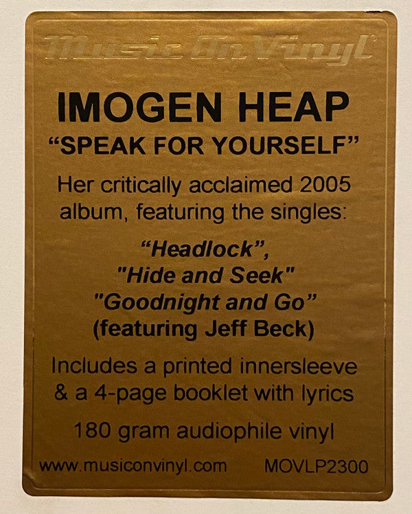 Speak For Yourself (VINYL) | Mint (M) Mint (M) - ALT/INDIE *SEALED*