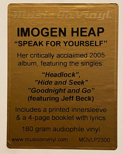 Speak For Yourself (VINYL) | Mint (M) Mint (M) - ALT/INDIE *SEALED*