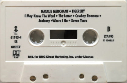 Natalie Merchant - Tigerlily (CASSETTE) | Excellent (EX) Excellent (EX) - ALT/INDIE / USED *EXCELLENT*