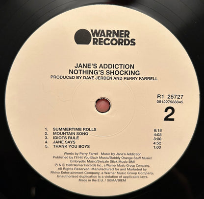 Jane's Addiction - Nothing's Shocking (180G VINYL LP) | USED - ALT/INDIE / USED *NEAR MINT-*