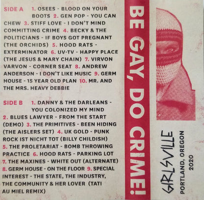 Various - Be Gay, Do Crime! (RED VINYL LP BACHELOR BR 117 2021) | USED Near Mint (NM or M-) Near Mint (NM) - ALT/INDIE / USED *NEAR MINT/COLOR*