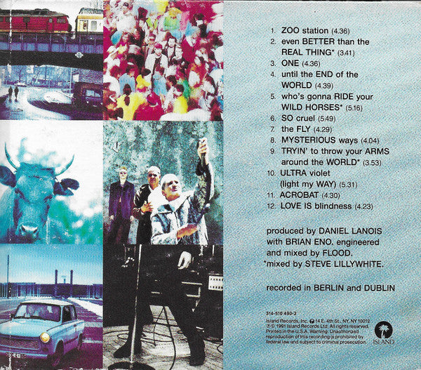 Achtung Baby (CD) | Near Mint (NM) Near Mint (NM or M-) - ALT/INDIE / USED *NEAR MINT*