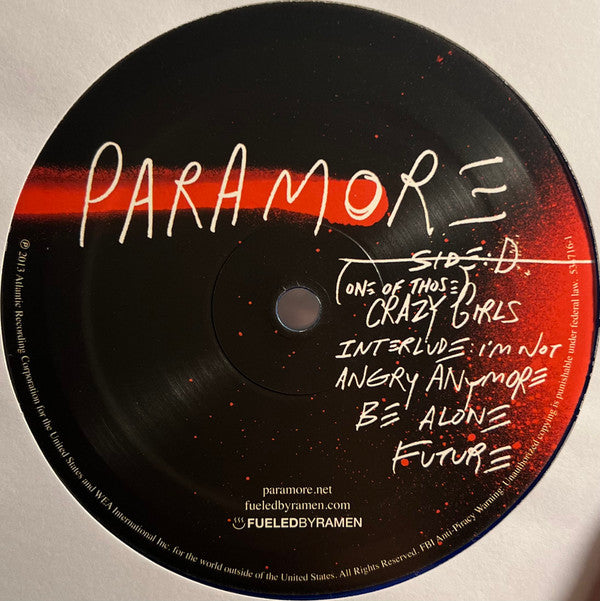 Paramore *BLUE* | Excellent (EX) Near Mint (NM) - ALT/INDIE / USED *EXCELLENT*