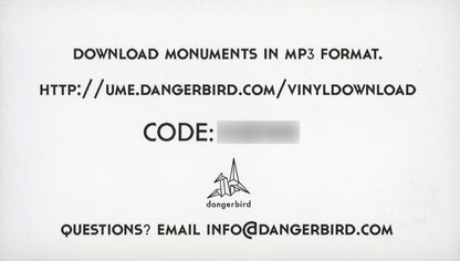 Monuments (VINYL) | Near Mint (NM) Near Mint (NM) - ALT/INDIE / USED *NEAR MINT*