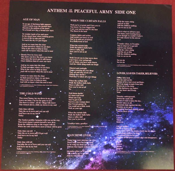 Anthem Of The Peaceful Army (COLOR VINYL) | Near Mint (NM) Near Mint (NM)