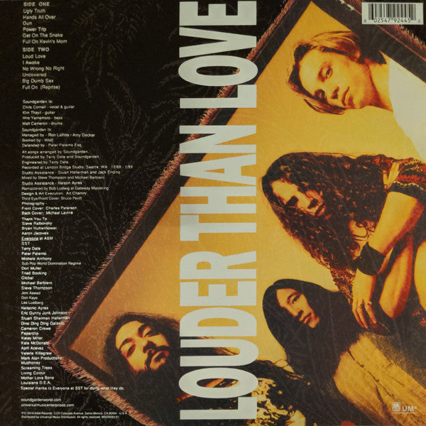 Soundgarden - Louder Than Love (TRANSLUCENT ORANGE VINYL LP) | USED Near Mint (NM or M-) Near Mint (NM or M-) - ALT/INDIE / USED *NEAR MINT*
