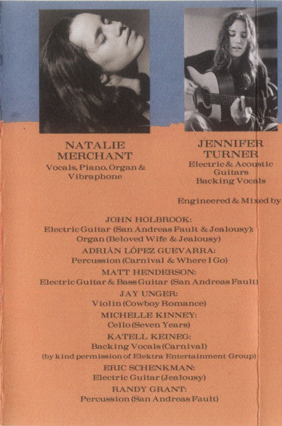 Natalie Merchant - Tigerlily *CASSETTE* | Near Mint (NM) Near Mint (NM) - ALT/INDIE / USED *NEAR MINT*