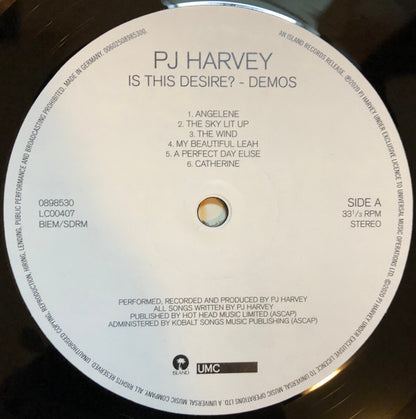 PJ Harvey - Is This Desire? - Demos | Near Mint (NM) Near Mint (NM) - ALT/INDIE / USED *NEAR MINT*