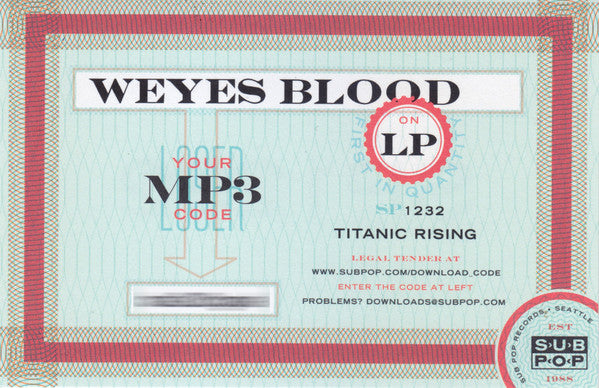 Titanic Rising (VINYL) | Near Mint (NM) Near Mint (NM) - ALT/INDIE / USED *NEAR MINT*