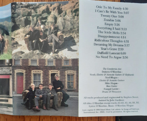 The Cranberries - No Need To Argue *CASSETTE* | Near Mint (NM) Excellent (EX) - ALT/INDIE / USED *NEAR MINT*