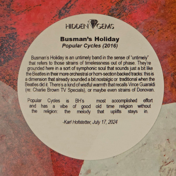 Popular Cycles (VINYL) | Near Mint (NM) Near Mint (NM) - ALT/INDIE / USED *NEAR MINT*