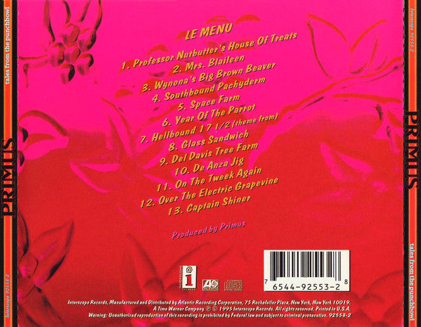 Tales From The Punchbowl (CD) | Near Mint (NM) Near Mint (NM) - ALT/INDIE / USED *NEAR MINT*