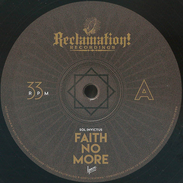 Faith No More - Sol Invictus (VINYL LP IPECAC RR002LP) | USED Near Mint (NM or M-) Mint (M) - ALT/INDIE / USED *NEAR MINT*