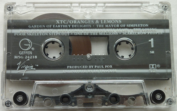 XTC - Oranges & Lemons *CASSETTE* | Near Mint (NM) Near Mint (NM) - ALT/INDIE / USED *NEAR MINT*