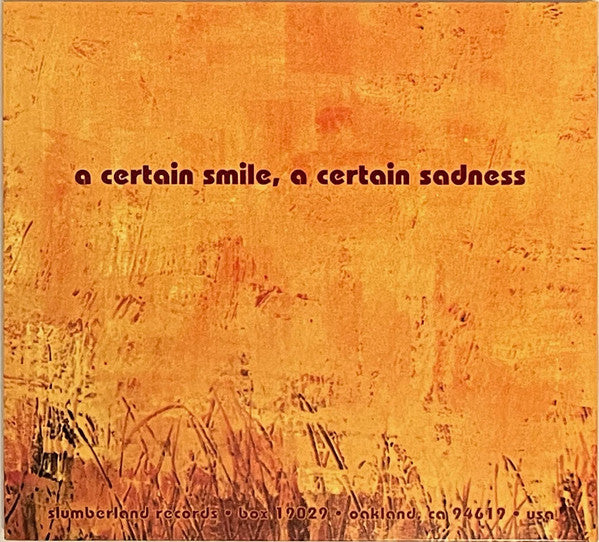 A Certain Smile, A Certain Sadness (CD) | - ALT/INDIE / USED *NEAR MINT*