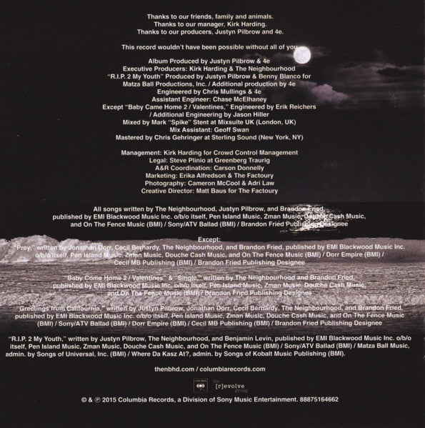 The Neighbourhood - Wiped Out! (CD THE [R]EVOLVE GROUP 88875164662 2015) | Near Mint (NM or M-) Near Mint (NM) - ALT/INDIE / USED *NEAR MINT*