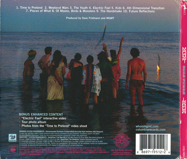 MGMT - Oracular Spectacular (CD) | Near Mint (NM) Near Mint (NM) - ALT/INDIE / USED *NEAR MINT*
