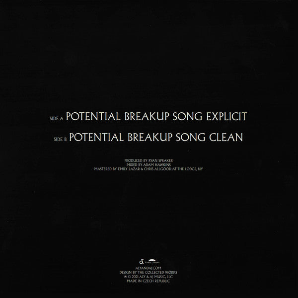 Potential Breakup Song Explicit (*SIGNED* 7") | Near Mint (NM) Mint (M) - ALT/INDIE / USED *NEAR MINT*