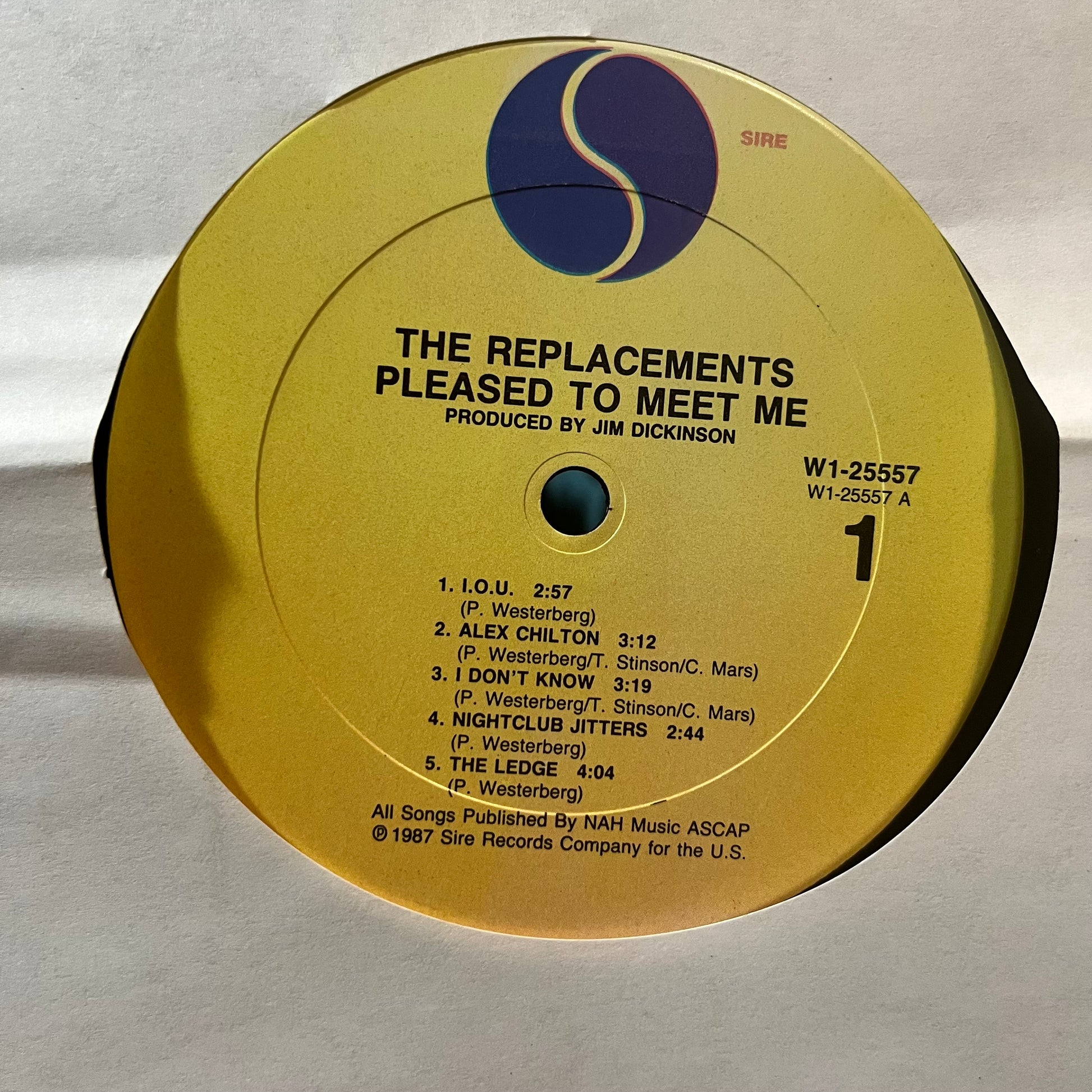 The Replacements - Pleased To Meet Me (VINYL LP SIRE 9 25557-1 1987) | Near Mint (NM or M-) Very Good Plus (VG+) - ALT/INDIE / USED *NEAR MINT*