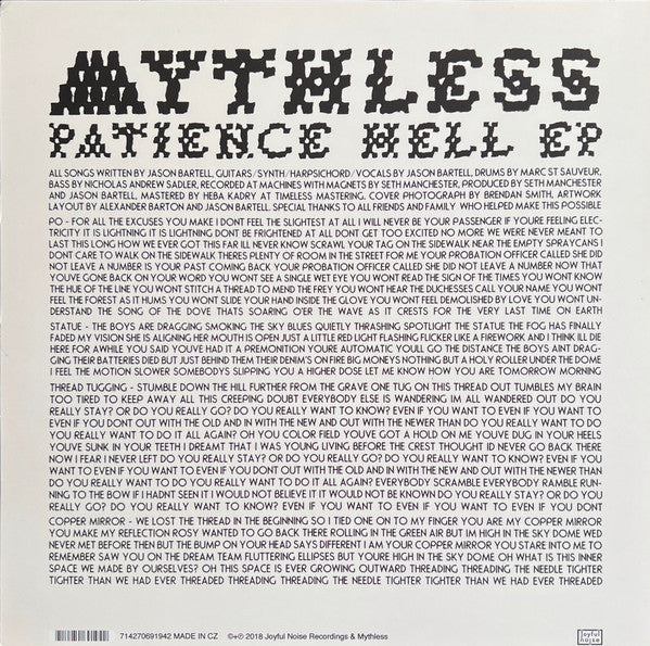 Patience Hell EP (VINYL) | Near Mint (NM) Near Mint (NM) - ALT/INDIE / USED *NEAR MINT*