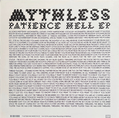 Patience Hell EP (VINYL) | Near Mint (NM) Near Mint (NM) - ALT/INDIE / USED *NEAR MINT*