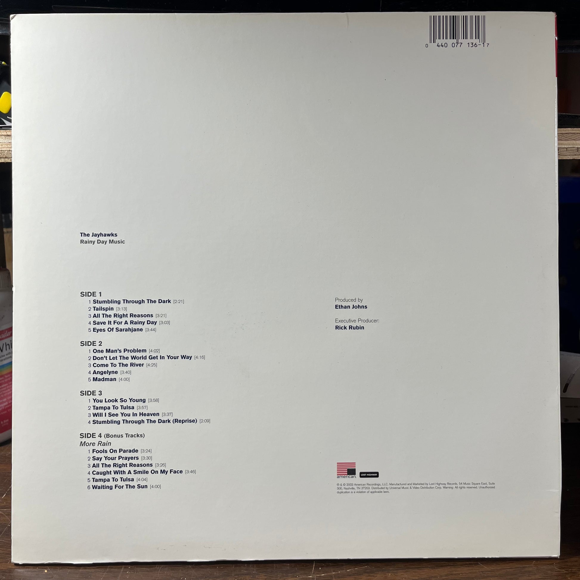 Rainy Day Music (2xVINYL) | Near Mint (NM or M-) Excellent+ (EX+) - ALT/INDIE / USED *NEAR MINT*