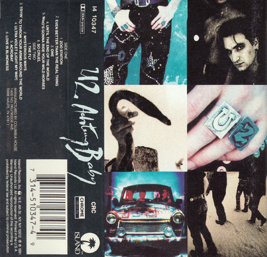 U2 - Achtung Baby (CASSETTE) | Very Good Plus (VG+) Excellent (EX) - ALT/INDIE / USED *VERY GOOD+*