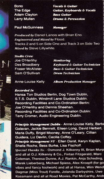 U2 - Achtung Baby (CASSETTE) | Very Good Plus (VG+) Excellent (EX) - ALT/INDIE / USED *VERY GOOD+*