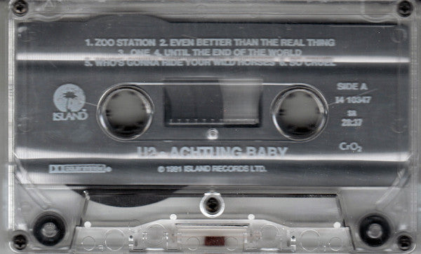 U2 - Achtung Baby (CASSETTE) | Very Good Plus (VG+) Excellent (EX) - ALT/INDIE / USED *VERY GOOD+*