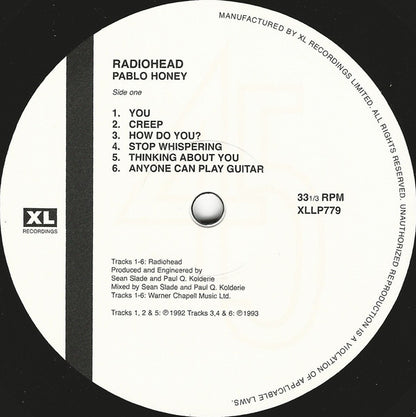 Pablo Honey | Mint (M) Mint (M) - ALT/INDIE *SEALED*