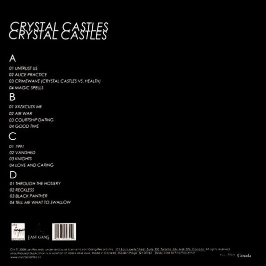 Crystal Castles | Mint (M) Mint (M) - EXPERIMENTAL *SEALED*