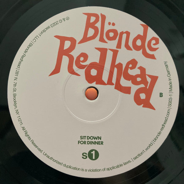 Blonde Redhead - Sit Down For Dinner (Black Vinyl) | Mint (M) Mint (M) - ALT/INDIE *SEALED*