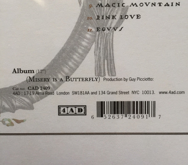 Misery Is A Butterfly | Mint (M) Mint (M) - ALT/INDIE *SEALED*