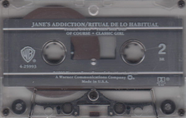 Jane's Addiction - Ritual De Lo Habitual (CASSETTE) | Very Good Plus (VG+) Excellent (EX) - ALT/INDIE / USED *VERY GOOD+*