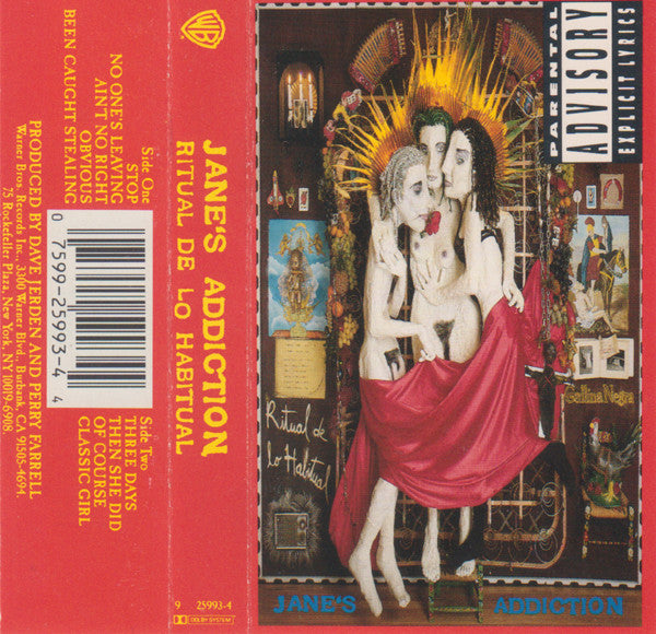 Jane's Addiction - Ritual De Lo Habitual (CASSETTE) | Very Good Plus (VG+) Excellent (EX) - ALT/INDIE / USED *VERY GOOD+*