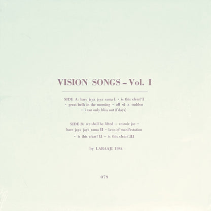 Vision Songs - Vol. I | Mint (M) Mint (M)
