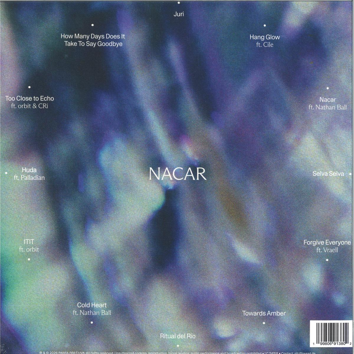 Parra for Cuva - Nacar (VINYL 2xLP Parra for Cuva PFCNACAR01 2026) | NEW Mint (M) Mint (M) - AMBIENT *NEW*