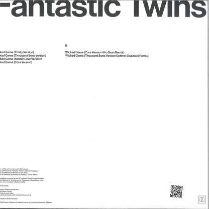 Fantastic Twins - Wicked Game (Trinity Versions) (VINYL 12" Emotional Response) | NEW - AMBIENT *NEW*