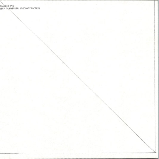 Claudio PRC - Self Surrender Deconstructed (VINYL 12" Delsin) | NEW - AMBIENT *NEW*