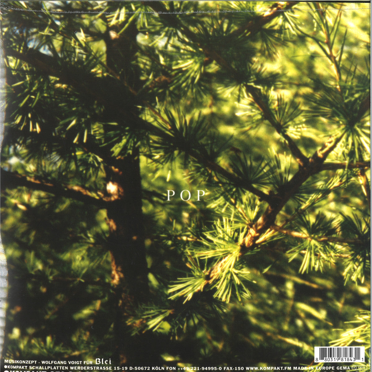GAS - Pop (VINYL 3xLP Kompakt) | NEW - AMBIENT *NEW*