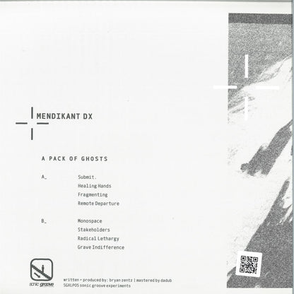 Mendikant DX - A Pack of Ghosts (VINYL 12" Sonic Groove Experimentals SGXLP05 2026) | NEW - AMBIENT *NEW*